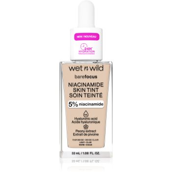 Wet n Wild BareFocus Niacinamide Skin Tint machiaj ușor de hidratare - imagine 2